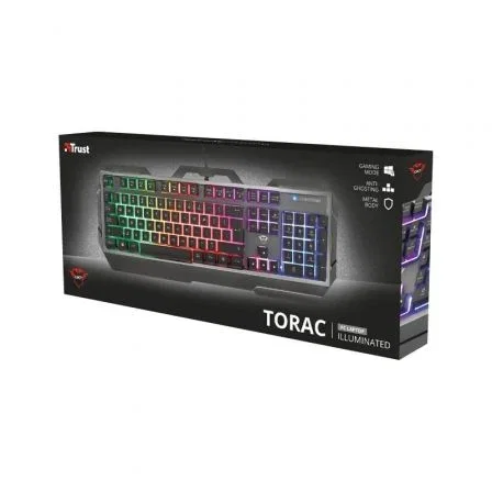 Trust Gaming GXT 856 Torac Teclado Gaming con Iluminación Multicolor